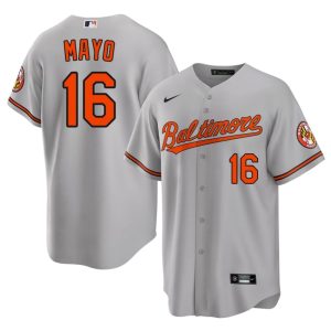 Coby Mayo O's Limited Mens #16 Gray Jersey 254063-604