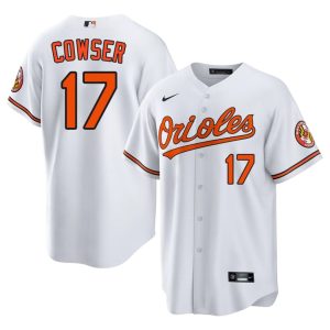 Colton Cowser Baltimore Stitched Men's #17 White Jersey 122632-858