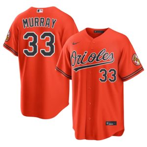 Eddie Murray Baltimore Men Embroidery #33 Orange Jerseys 986105-984