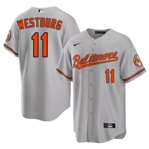 Jordan Westburg Orioles #11 Men Popular Gray Jerseys 803394-476