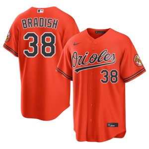 Kyle Bradish Orioles #38 Embroidery Men Orange Jerseys 494477-576