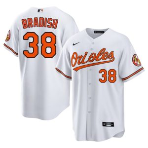 Kyle Bradish BAL Men #38 MLB White Jersey 905823-199