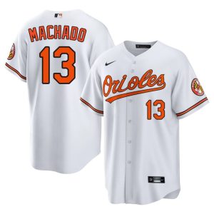 Manny Machado The Birds Men's Game #13 White Jerseys 551460-581