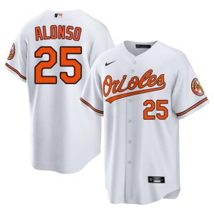 Pete Alonso BAL #25 Stitched Mens White Jersey 702910-415