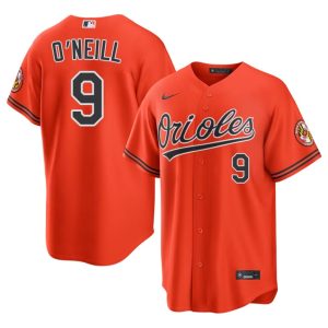 Tyler O'Neill Baltimore O's #9 Men Official Orange Jersey 768670-125