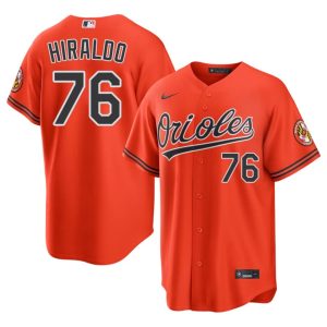 Yaramil Hiraldo Orange Birds #76 Popular Mens Orange Jerseys 541665-328