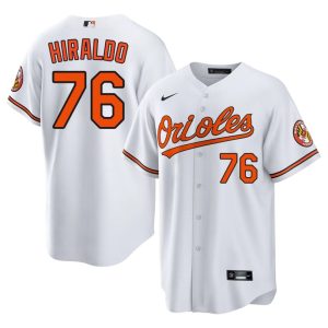 Yaramil Hiraldo Baltimore Orioles Men's Popular #76 White Jerseys 701158-152