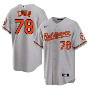 Yennier Cano O's Men's Official #78 Gray Jerseys 498652-692