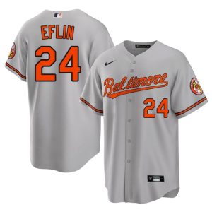 Zach Eflin Birds #24 Men's Limited Gray Jerseys 266969-630