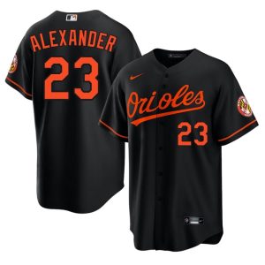 Blaze Alexander Baltimore #23 2026 Men's Black Jersey 284479-265