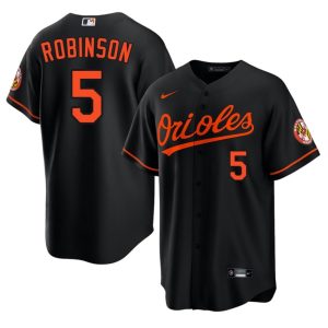 Brooks Robinson BAL O's Game #5 Men's Black Jerseys 999288-997