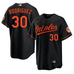 Grayson Rodriguez BAL O's #30 Men Player Black Jersey 490792-212