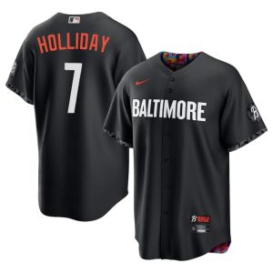 Jackson Holliday The Birds City Connect Men's #7 Limited Black Jersey 661876-689