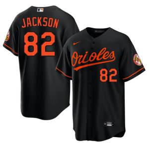 Jeremiah Jackson Baltimore Men Official #82 Black Jersey 477815-857