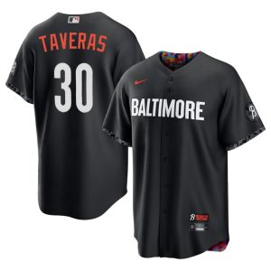 Leody Taveras Baltimore Orioles Men New City Connect #30 Black Jerseys 877024-581