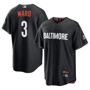 Taylor Ward Baltimore O's #3 Men Replica City Connect Black Jersey 956493-293