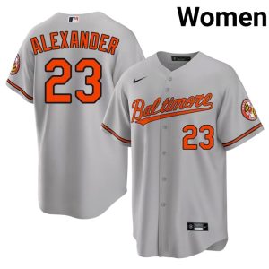 Blaze Alexander O's #23 2026-27 Women Gray Jerseys 735493-211