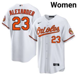 Blaze Alexander Baltimore Womens #23 2026-27 White Jersey 680868-680