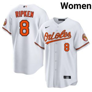 Cal Ripken Jr. Baltimore O's Women's New #8 White Jersey 369788-515