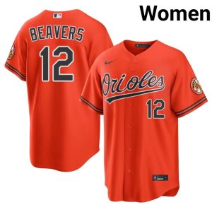 Dylan Beavers BAL #12 Women's 2026-27 Orange Jerseys 583955-818