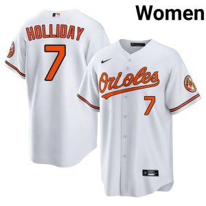 Jackson Holliday Orioles #7 Replica Women's White Jerseys 148893-537