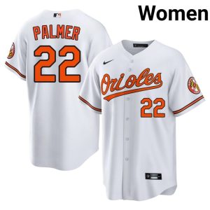 Jim Palmer BAL O's Womens #22 MLB White Jersey 436283-290