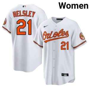 Ryan Helsley Orioles Player Women's #21 White Jerseys 133433-147