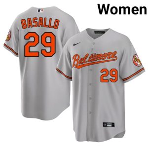 Samuel Basallo Orioles Womens Limited #29 Gray Jerseys 514311-323