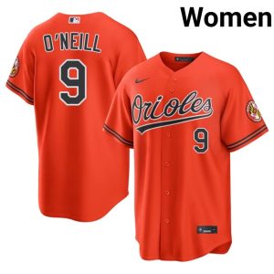 Tyler O'Neill Orange Birds Womens #9 2026 Orange Jersey 517811-539