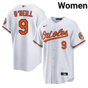 Tyler O'Neill Baltimore O's Authentic Women's #9 White Jerseys 167328-911