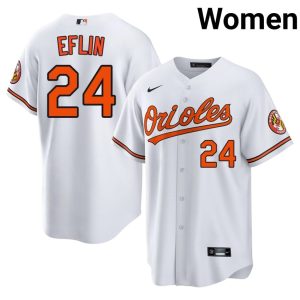 Zach Eflin Birds New #24 Womens White Jersey 366259-727