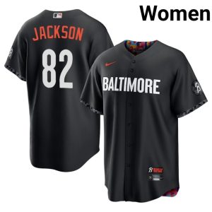 Jeremiah Jackson BAL Orioles City Connect Limited Women #82 Black Jersey 426054-326