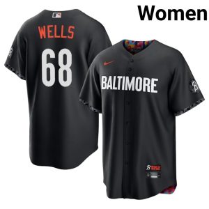 Tyler Wells The Birds City Connect 2026-27 Women #68 Black Jerseys 305979-289