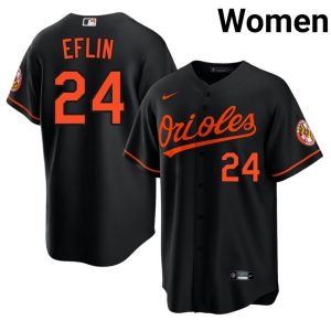 Zach Eflin BAL Player Women's #24 Black Jerseys 604720-113