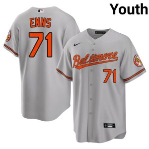 Dietrich Enns BAL Orioles 2026 Youth #71 Gray Jersey 553596-578