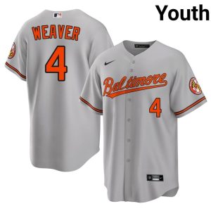 Earl Weaver Baltimore Orioles #4 Limited Youth Gray Jersey 159265-106
