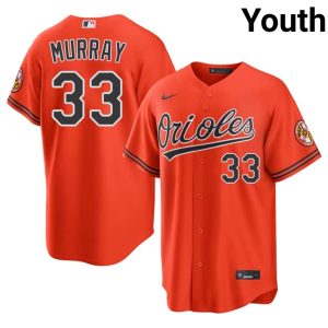 Eddie Murray Baltimore Orioles Popular Youth #33 Orange Jersey 452405-209