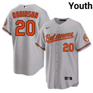 Frank Robinson Baltimore O's #20 Youth 2026-27 Gray Jersey 284261-397