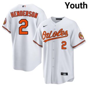 Gunnar Henderson The Birds #2 Youth Authentic White Jersey 152211-762
