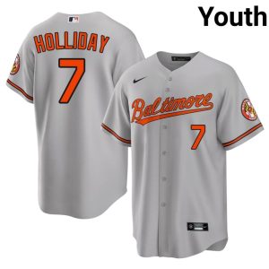 Jackson Holliday BAL #7 2026-27 Youth Gray Jersey 197008-707