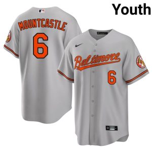 Ryan Mountcastle BAL Orioles Popular #6 Youth Gray Jersey 820712-876