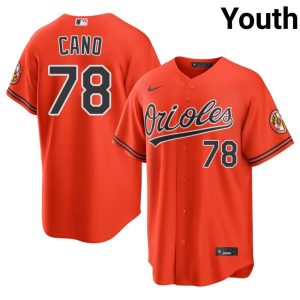 Yennier Cano Birdland Youth Authentic #78 Orange Jerseys 347309-824