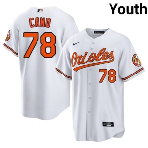 Yennier Cano Baltimore Orioles #78 Game Youth White Jerseys 938194-343