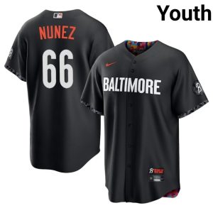 Anthony Nunez The Birds City Connect Youth Game #66 Black Jersey 647931-628