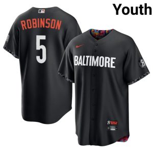 Brooks Robinson Baltimore Orioles #5 2026-27 City Connect Youth Black Jersey 211858-619