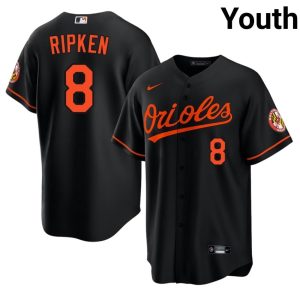 Cal Ripken Jr. Birdland 2026 #8 Youth Black Jerseys 829441-138