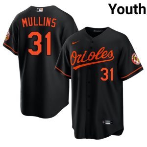 Cedric Mullins O's Game Youth #31 Black Jerseys 134430-286