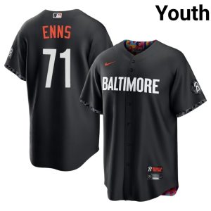 Dietrich Enns The Birds Embroidery #71 Youth City Connect Black Jersey 433402-351