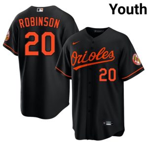 Frank Robinson Orioles MLB #20 Youth Black Jerseys 339139-839
