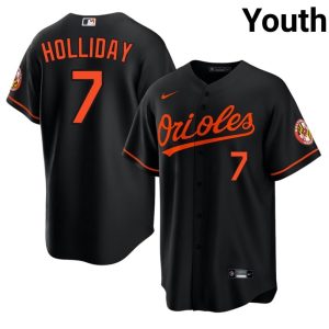 Jackson Holliday Baltimore O's Youth New #7 Black Jersey 660790-366